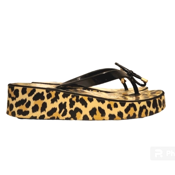 Kate Spade Animal Print Flip Flops - Picture 2 of 5